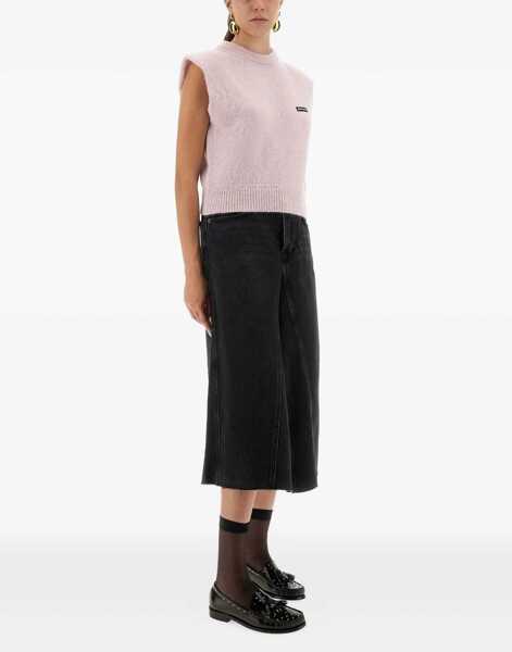 Veste casual ROTATE Birger Christensen Short Vest Shirt With Logo POWDER Femei (BM 18801373) 2