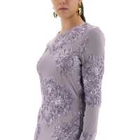 Rochii ROTATE Birger Christensen Dama - Rochii casual ROTATE Birger Christensen 3D Mesh Mini Dress LILAC Femei (BM 18801385) - B-mall.ro