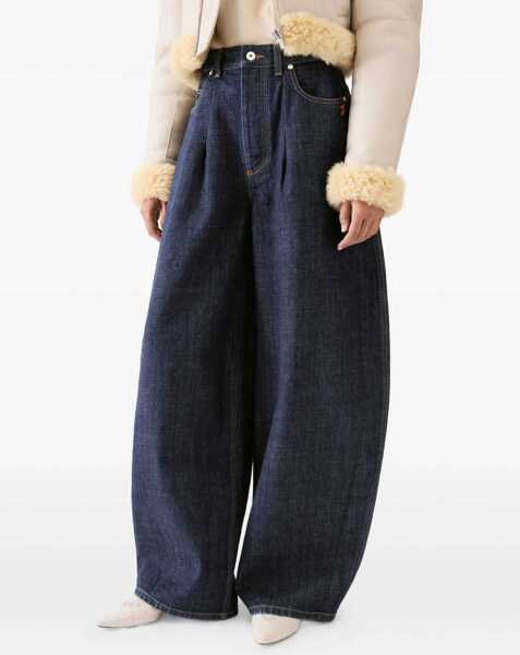 Blugi JACQUEMUS De-Nimes Ovalo Denim Pants BLUE Femei (BM 18801448) 3