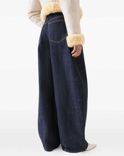 Blugi JACQUEMUS De-Nimes Ovalo Denim Pants BLUE Femei (BM 18801448) 4