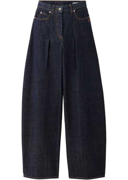 Blugi JACQUEMUS De-Nimes Ovalo Denim Pants BLUE Femei (BM 18801448) 1