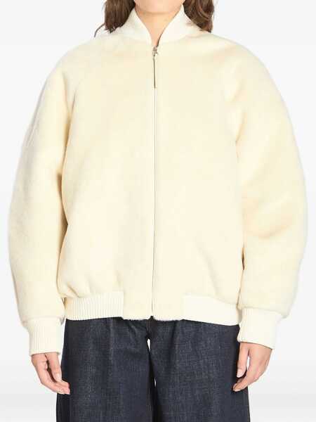Bomber jacket JACQUEMUS Le Blouson Pilu Bomber Jacket WHITE Femei (BM 18801454) 1