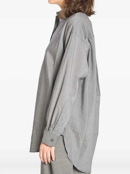 Camasi JACQUEMUS Le Chemise Dhommen Shirt GREY Femei (BM 18801466) 4
