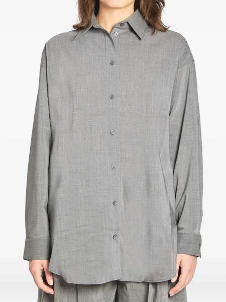 Camasi JACQUEMUS Le Chemise Dhommen Shirt GREY Femei (BM 18801466) 1