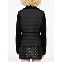 Pulovere Dama - Cardigane Moncler Padded Cardigan With High Collar BLACK Femei (BM 18801496) - B-mall.ro
