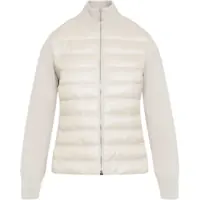 Cardigane Padded Wool Cardigan With Zip Femei