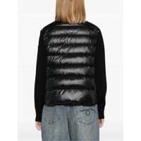 Pulovere Dama - Cardigane Moncler Padded Wool Cardigan With Zip BLACK Femei (BM 18801511) - B-mall.ro