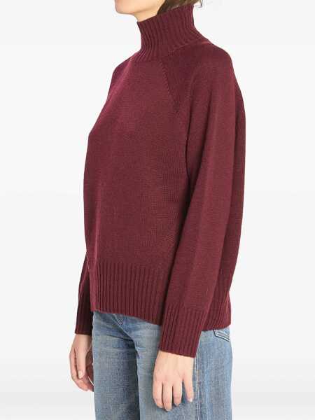 Pulovere casual Allude Turtleneck In Wool And Cashmere BORDEAUX Femei (BM 18801520) 2