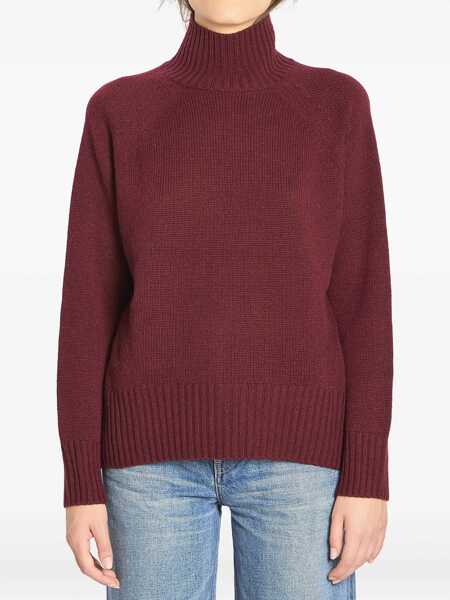 Pulovere casual Allude Turtleneck In Wool And Cashmere BORDEAUX Femei (BM 18801520) 1