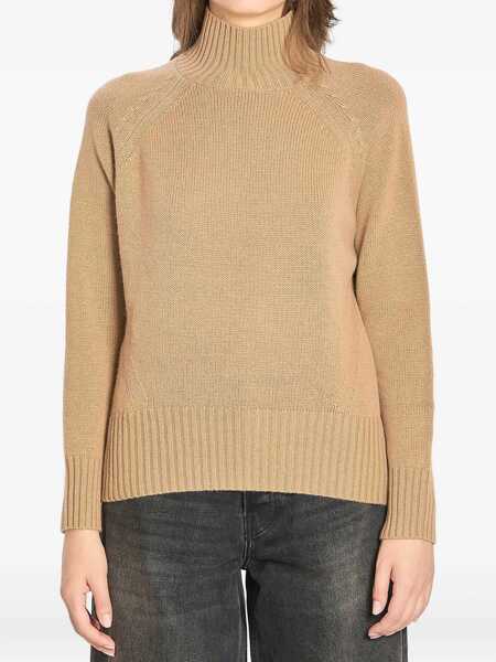 Pulovere casual Allude Turtleneck In Wool And Cashmere BEIGE Femei (BM 18801526) 1