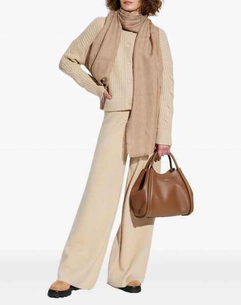 Cardigane Max Mara Ribbed Cardigan In Wool And Cashmere BEIGE Femei (BM 18801547) 2