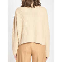 Pulovere Max Mara Dama - Cardigane Max Mara Ribbed Cardigan In Wool And Cashmere BEIGE Femei (BM 18801547) - B-mall.ro