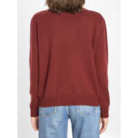 Pulovere Max Mara Dama - Pulovere Max Mara Crew Neck Sweater In Cashmere BORDEAUX Femei (BM 18801550) - B-mall.ro