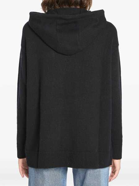 Pulovere casual Max Mara Sweatshirt In Wool And Cashmere BLACK Femei (BM 18801556) 4