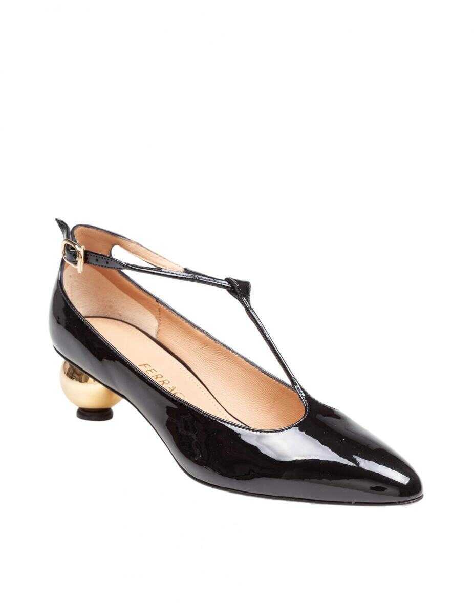 Pantofi cu toc Salvatore Ferragamo Salvatore Ferragamo Patent Leather Pump Black Femei (BM 18802050) 2