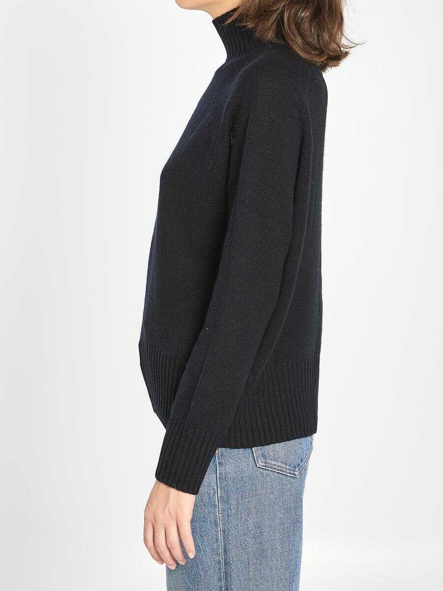 Pulovere Allude Turtleneck In Wool And Cashmere Black Femei (BM 18803076) 3