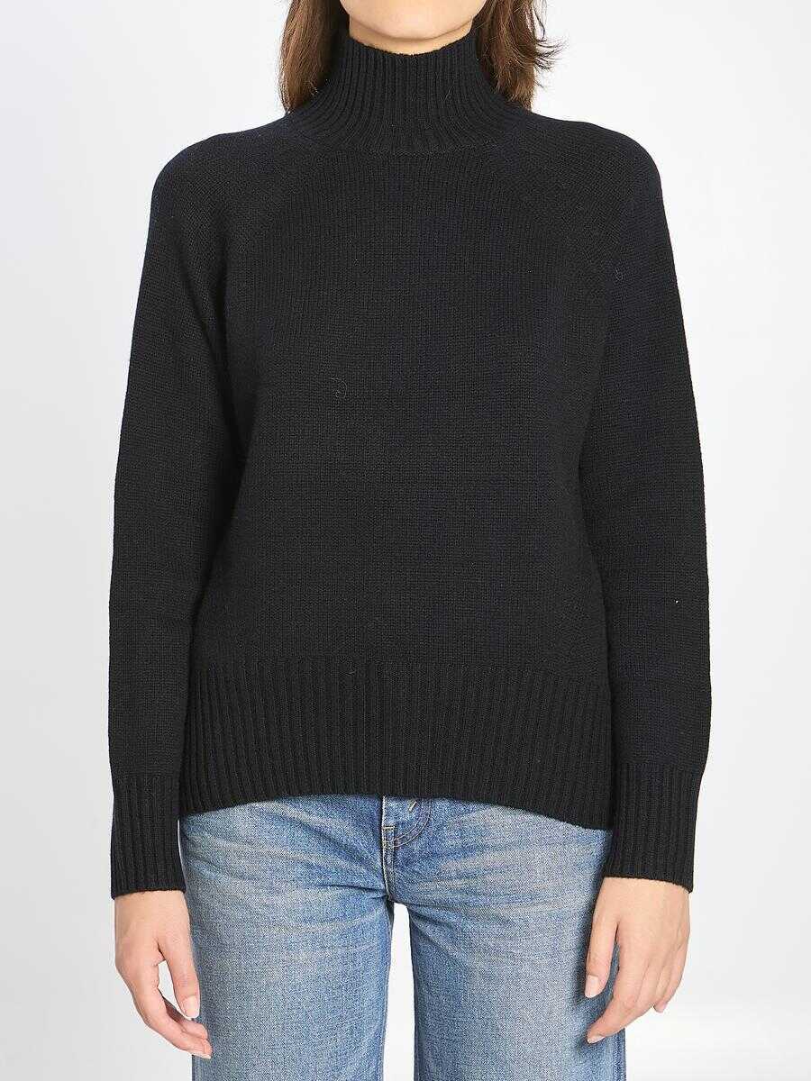 Pulovere Allude Turtleneck In Wool And Cashmere Black Femei (BM 18803076) 1