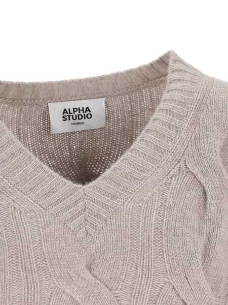 Pulovere Alpha Studio Alpha Studio Jerseys Beige Femei (BM 18803172) 4