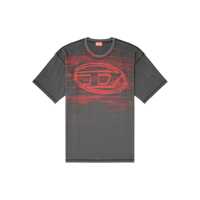 Tricouri Diesel Oversized T-Shirt With Diesel Logo Graphic Barbati