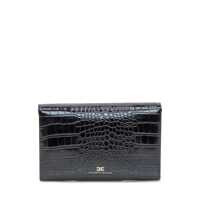 Portofele Elisabetta Franchi Dama - Portofele Elisabetta Franchi Elisabetta Franchi Elisabetta Franchi Clutch Bag Crocodile Effect Black Femei (BM 18804552) - B-mall.ro