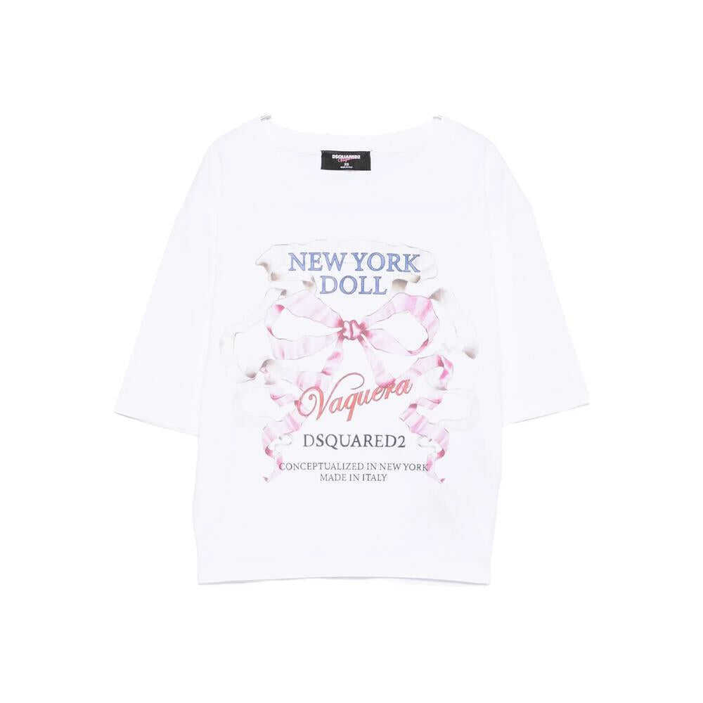 Topuri DSQUARED2 DSQUARED2 Tops WHITE Femei (BM 18804738) 1