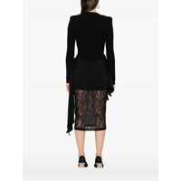 Pulovere Dama - Cardigane Balmain Balmain Twisted Knit Cardigan Black Femei (BM 18805077) - B-mall.ro