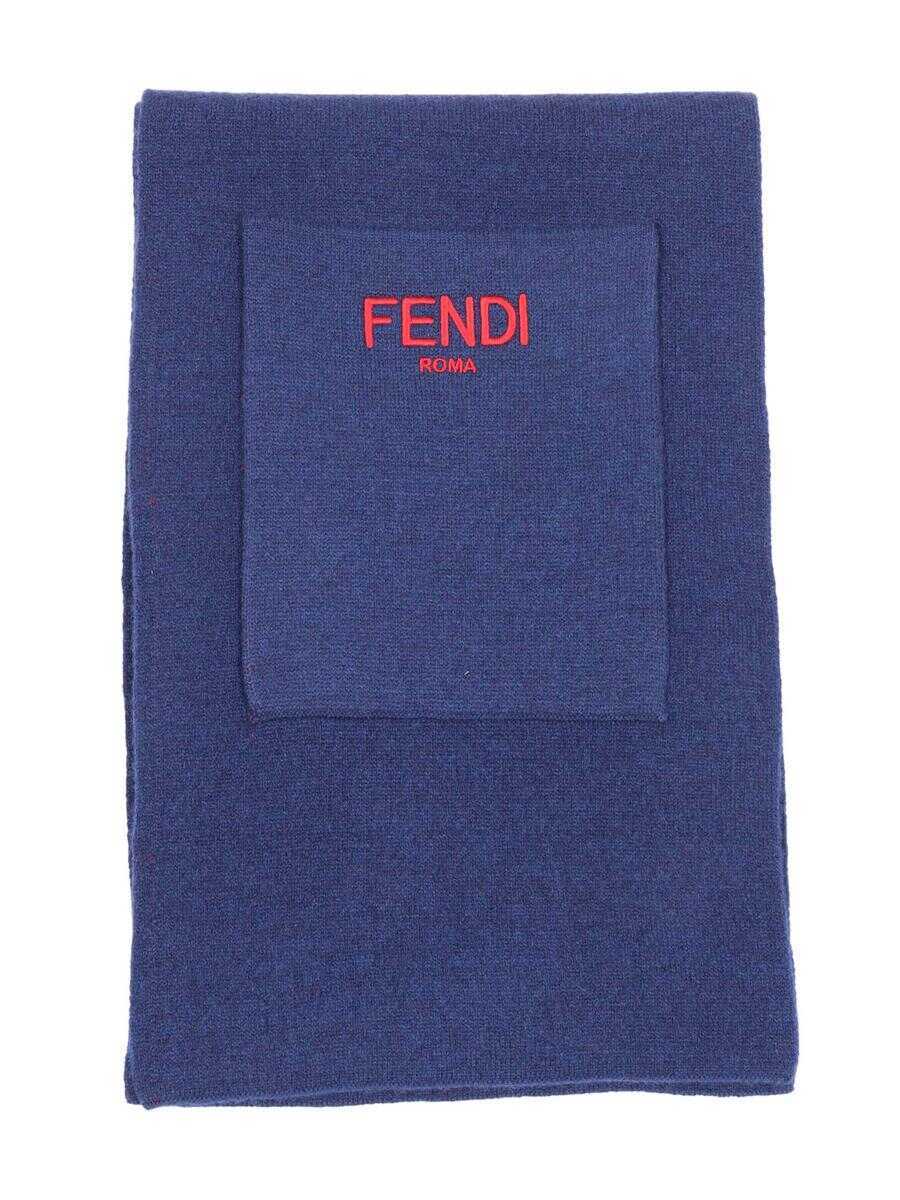 Esarfe Fendi Fendi Kids Scarf BLUE Femei (BM 18805899) 2
