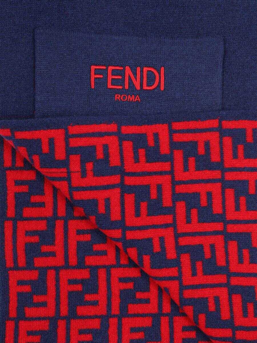 Esarfe Fendi Fendi Kids Scarf BLUE Femei (BM 18805899) 4