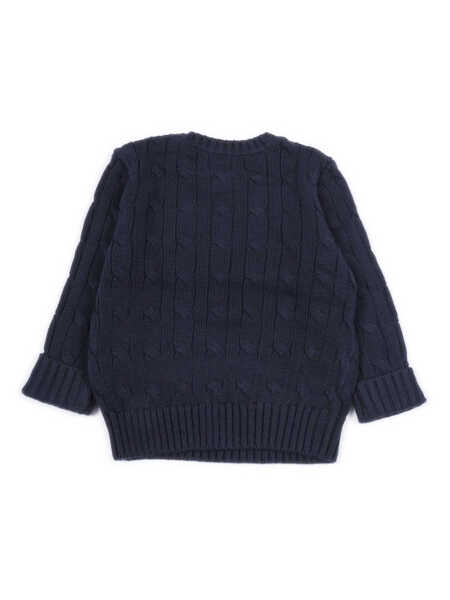 Pulovere casual Ralph Lauren LS CABLE CN-TOPS-SWEATER Blue Fete (BM 18807138) 2