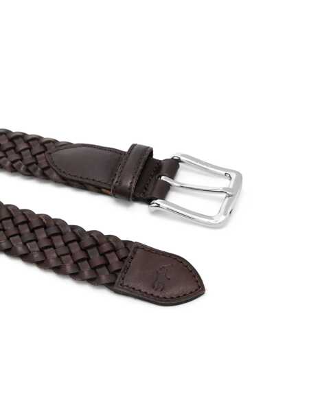 Curele Ralph Lauren WSTEND BRAID-BELT-MEDIUM Brown Fete (BM 18807183) 2