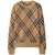 Burberry Burberry Check Wool Blend Sweater Brown