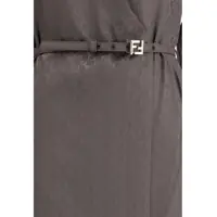 Rochii Dama - Rochii Fendi FF silk jacquard Dress DARK BROWN-25 Femei (BM 18807391) - B-mall.ro