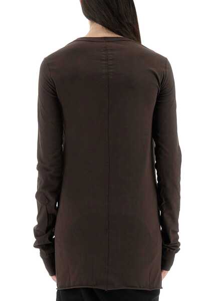 Tricouri Rick Owens Shirt Concordians Slashed Level Ls T BROWN Femei (BM 18807502) 3