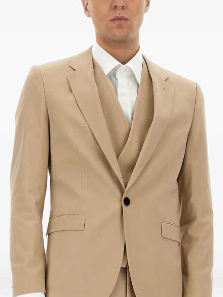 Costume Hugo Boss Slim Fit Three Piece Suit BEIGE Barbati (BM 18807514) 4
