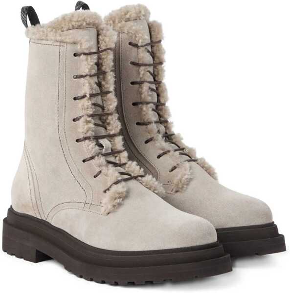 Bocanci casual Brunello Cucinelli Laced Ankle Boots ICE Femei (BM 18807535) 3