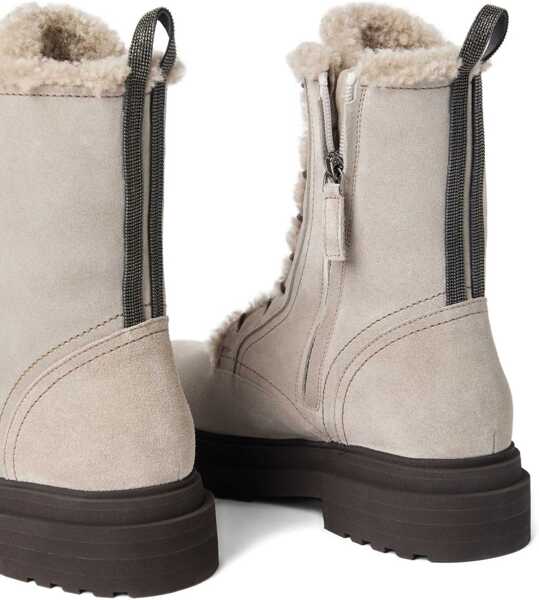 Bocanci casual Brunello Cucinelli Laced Ankle Boots ICE Femei (BM 18807535) 5