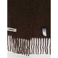Esarfe JACQUEMUS Dama - Esarfe JACQUEMUS Carro Scarf BROWN Femei (BM 18808059) - B-mall.ro