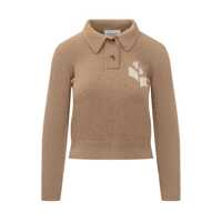 Tricouri Polo Isabel Marant Étoile Polo Shirt With Embroidered Marant Étoile Logo Femei