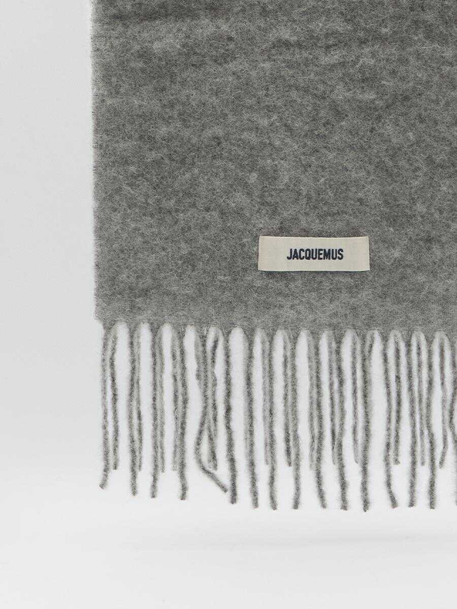 Esarfe JACQUEMUS Carro Scarf GREY Femei (BM 18809970) 2