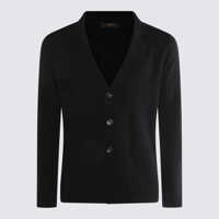 Pulovere Zanone Black Wool Knitwear Barbati