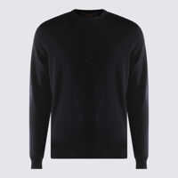 Pulovere Zanone Black Wool Knitwear Barbati