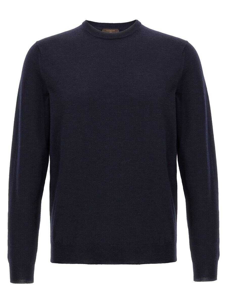 Pulovere Zanone Zanone Flexwool Wool Sweater BLUE Barbati (BM 18810813) 1