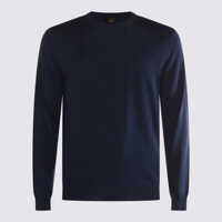 Pulovere Zanone Dark Blue Wool Knitwear Barbati