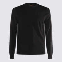 Pulovere Zanone Black Wool Knitwear Barbati