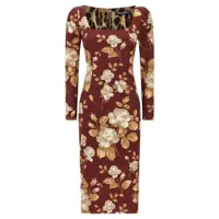 Rochii Dolce & Gabbana Rose Print Dress Femei