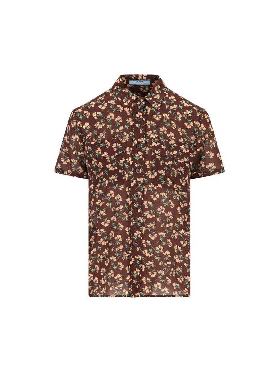 Camasi Prada Prada Shirts EBONY Femei (BM 18815073) 1