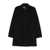 Rrd RRD Long Black Coat With Buttons Black