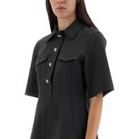 Imbracaminte Ganni Dama - Rochii Ganni Ganni Mini Dress With Scalloped Buttons GREY Femei (BM 18816240) - B-mall.ro