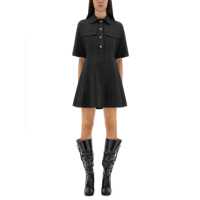 Rochii Ganni Mini Dress With Scalloped Buttons Femei