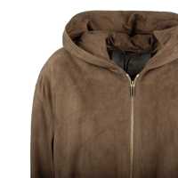Imbracaminte Dama pagina 210 - Geci Max Mara Max Mara Suede Hooded Jacket BROWN Femei (BM 18816438) - B-mall.ro